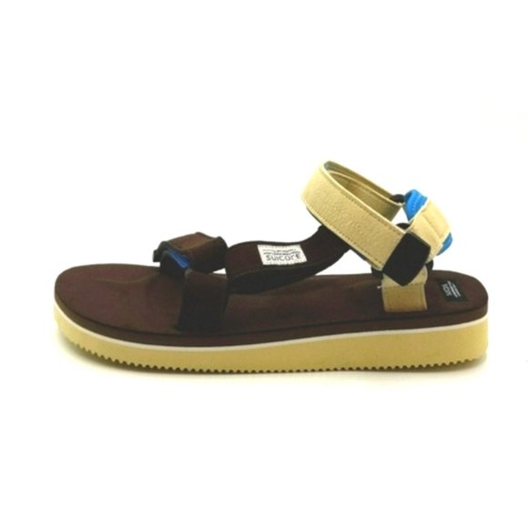 Suicoke Shoes - Suicoke DEPA-ECS Brown Cream Strap Sandals Mens 7.5-8/Womens 9-9.5 NIB